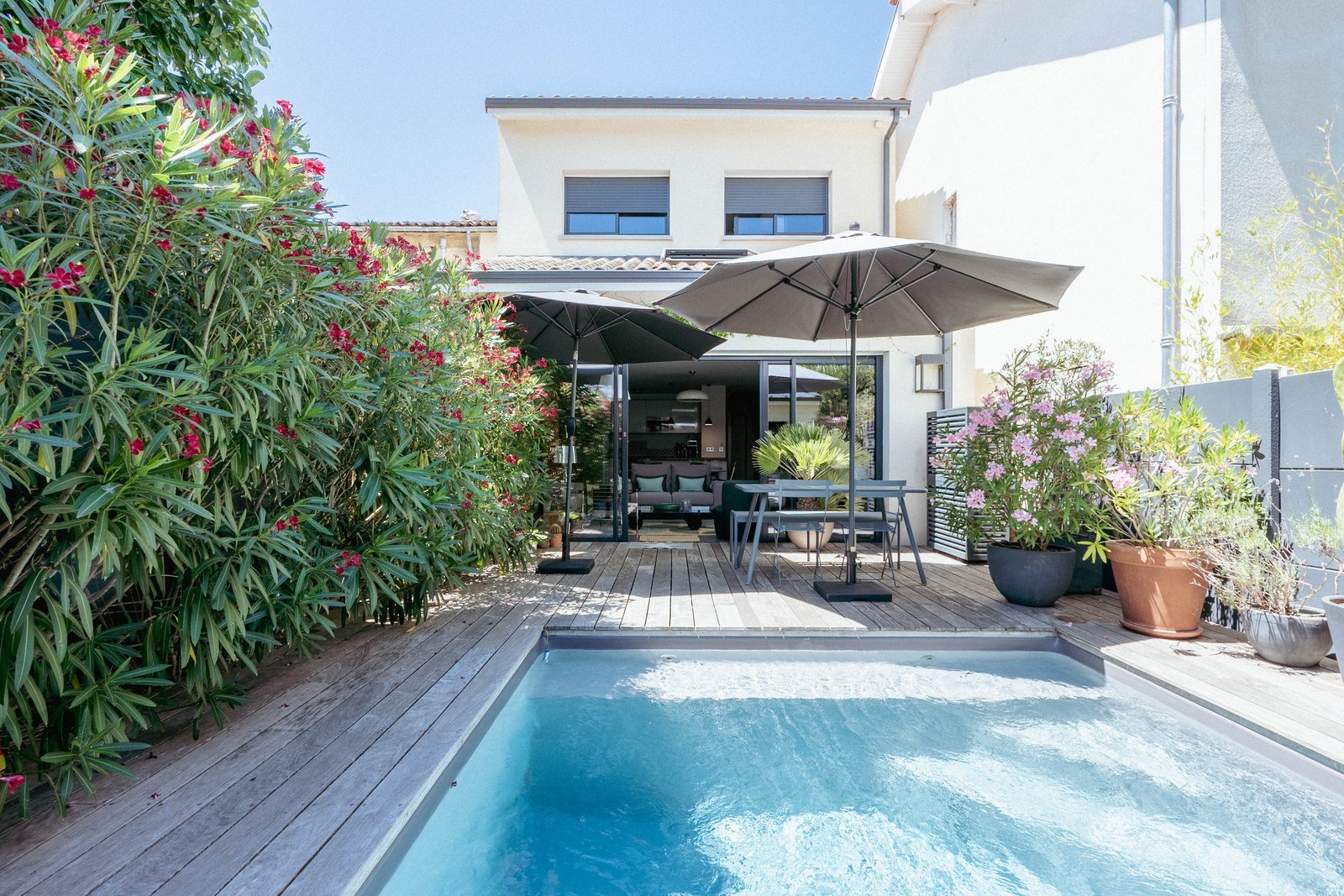 Terrace and pool